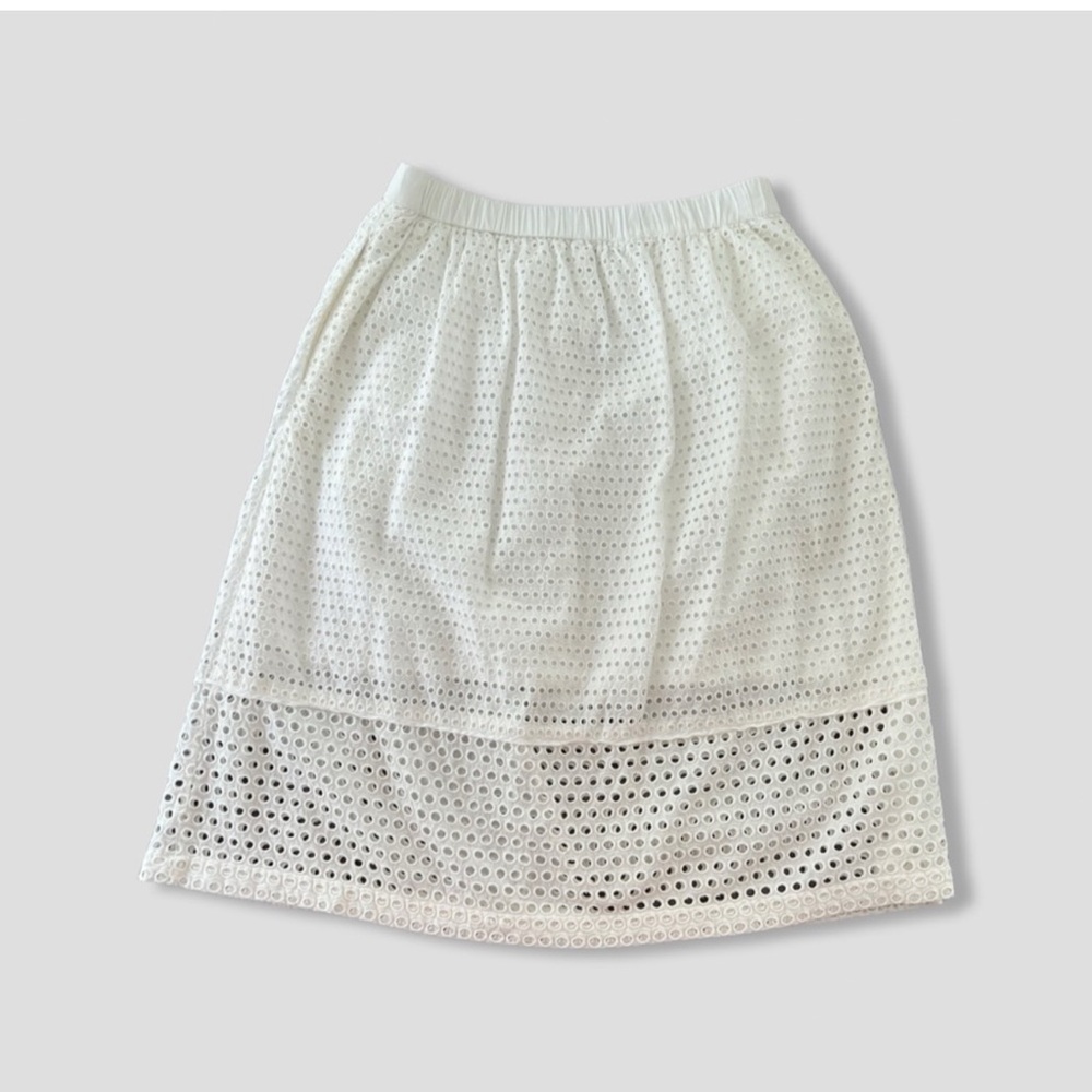 Madewell White Midi Skirt